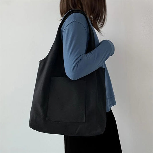 Minimalist Canvas Vest Shopping Tote Bag