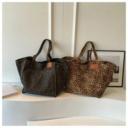 Canvas Tote Bag - Leopard Print