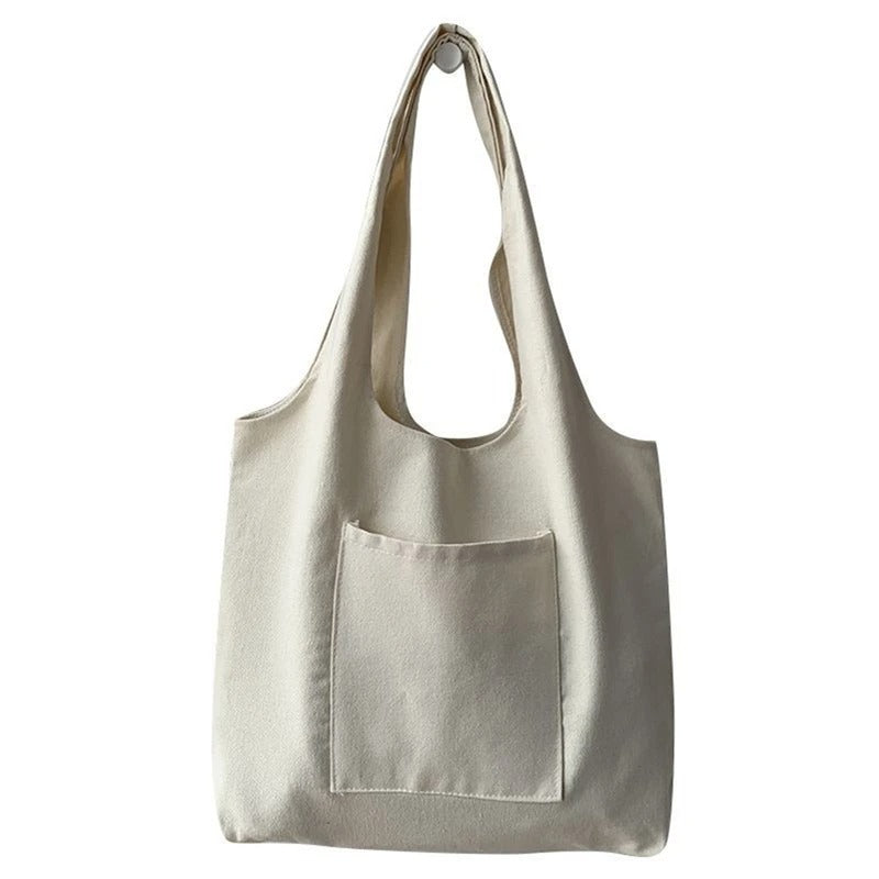 Minimalist Canvas Vest Shopping Tote Bag