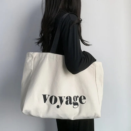 Large Canvas Tote Bag - Voyage
