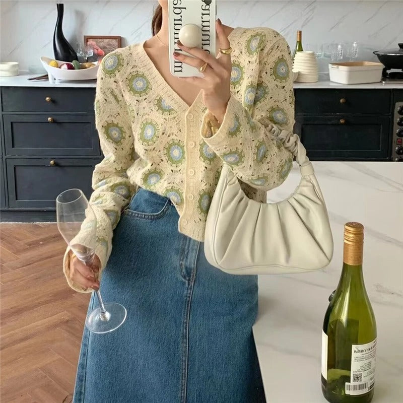 Lace Crochet Boho Cardigan