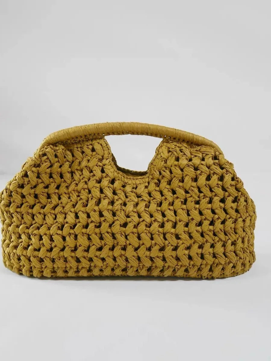 Elegant Summer Raffia Handbag