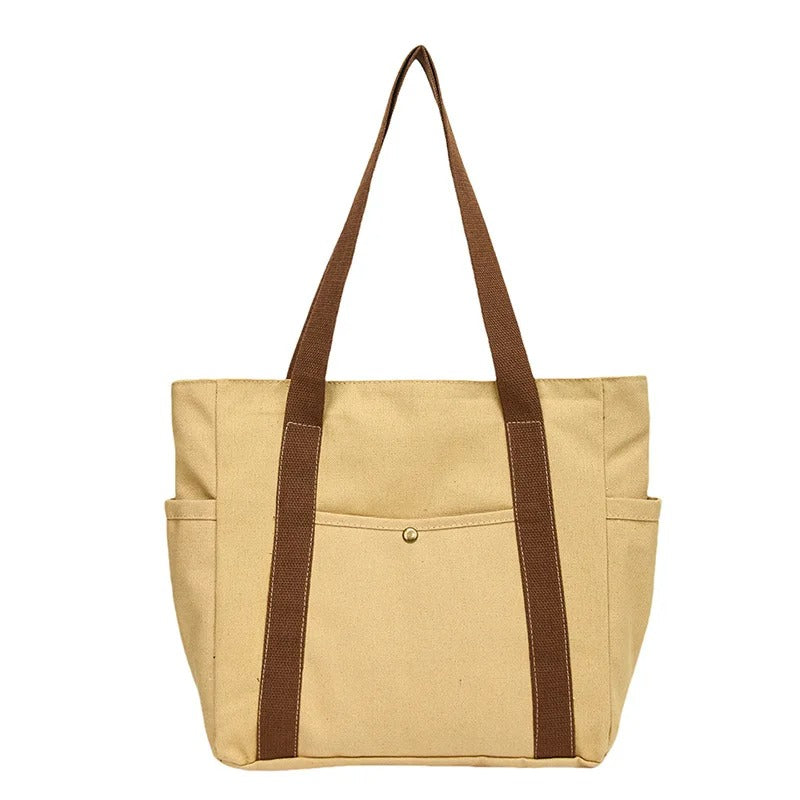 Classic Canvas Square Tote Bag