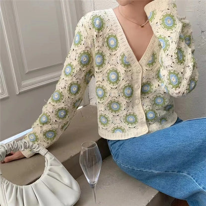 Lace Crochet Boho Cardigan