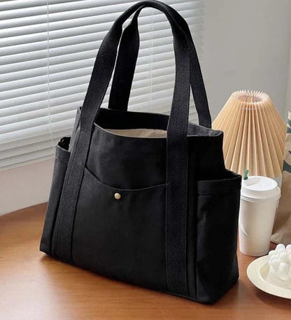 Classic Canvas Square Tote Bag