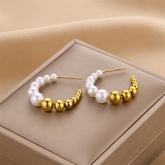 Noémie | Boucles d'oreilles créoles dorées