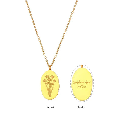 Collier à breloques fleurs