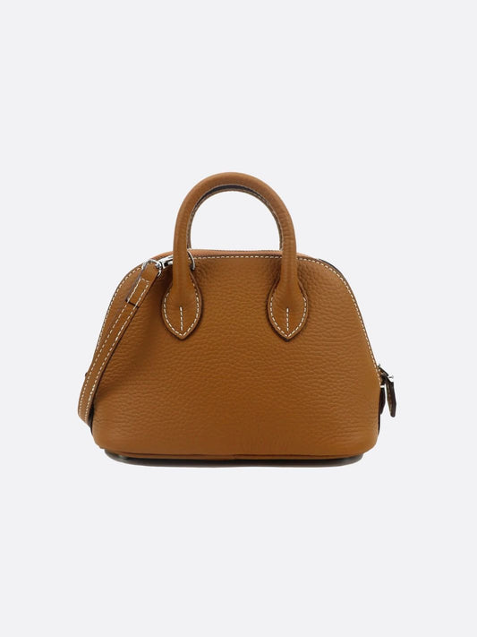 Small Leather Handbag with Shoulder Strap