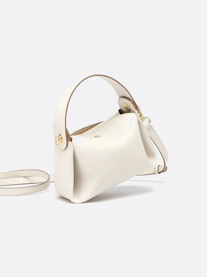 Small White Leather Handbag