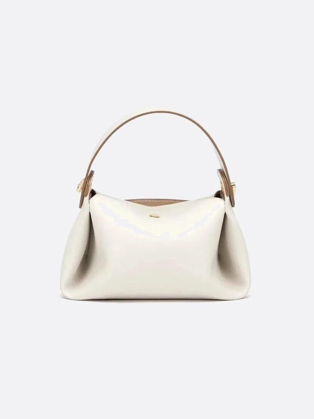 Small White Leather Handbag