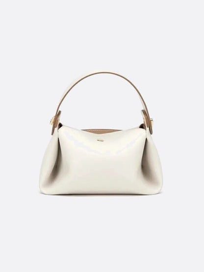 Small White Leather Handbag