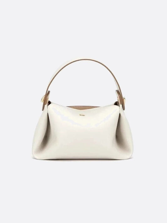 Small White Leather Handbag