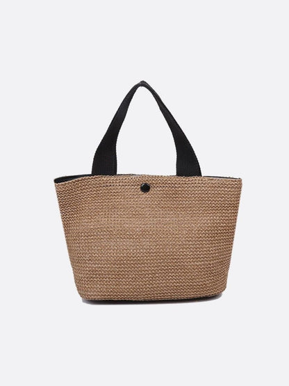 Small straw handbag