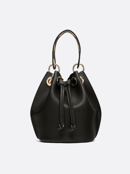 Small Vegan Leather Bucket Bag