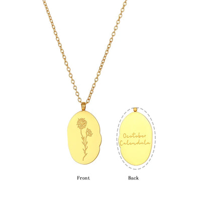 Collier à breloques fleurs