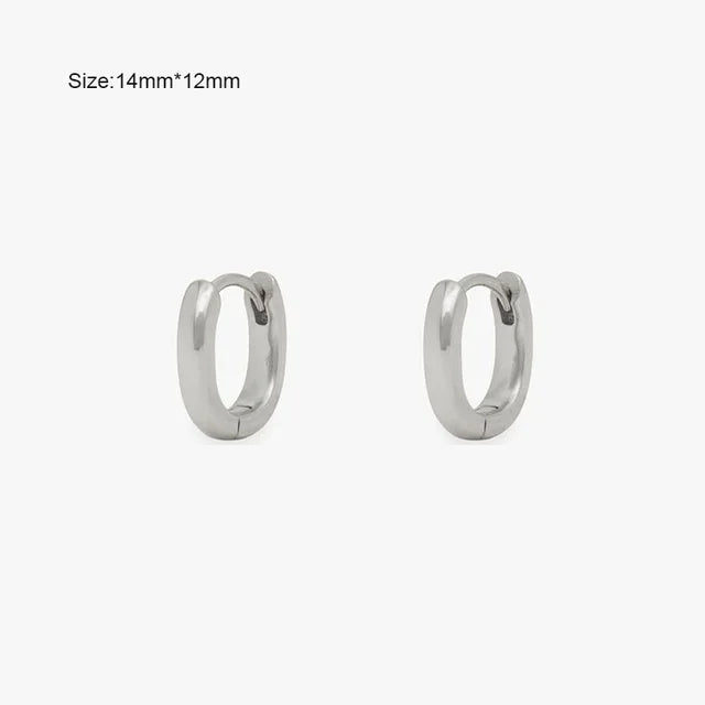 Silver | Chic Oval Earrings