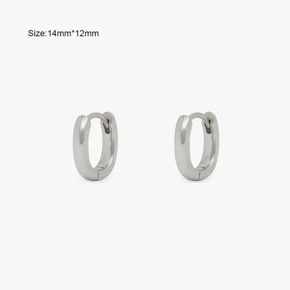 Silver | Chic Oval Earrings