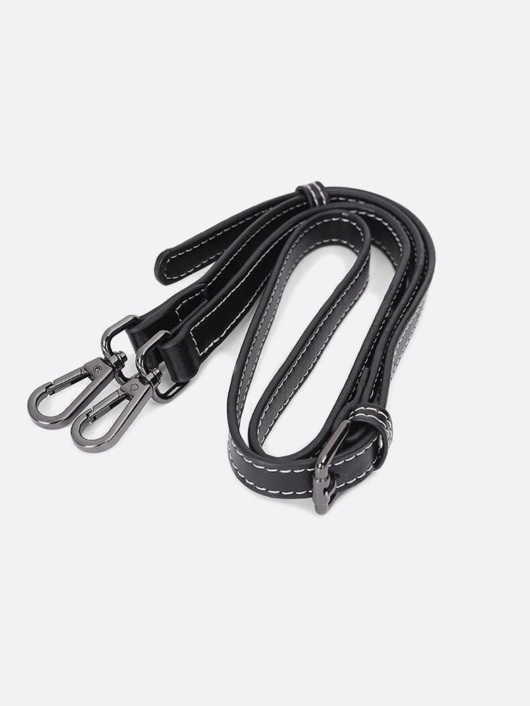 Black Leather Tote Handbag