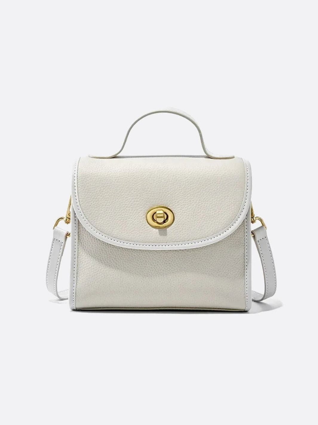 Square Leather Handbag