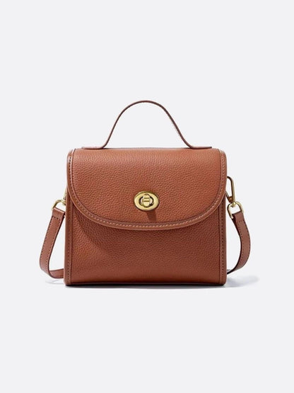 Square Leather Handbag