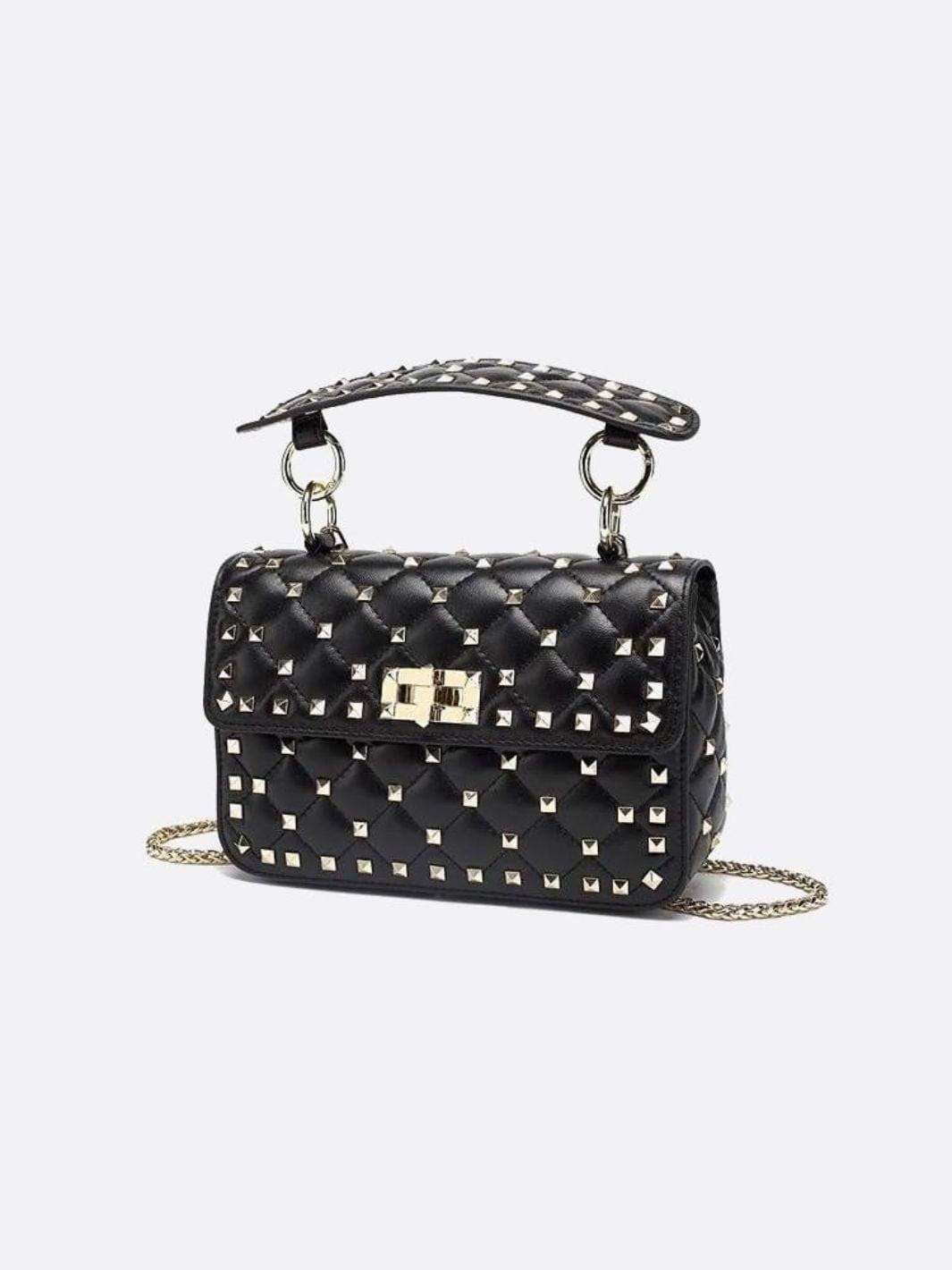Black Studded Handbag