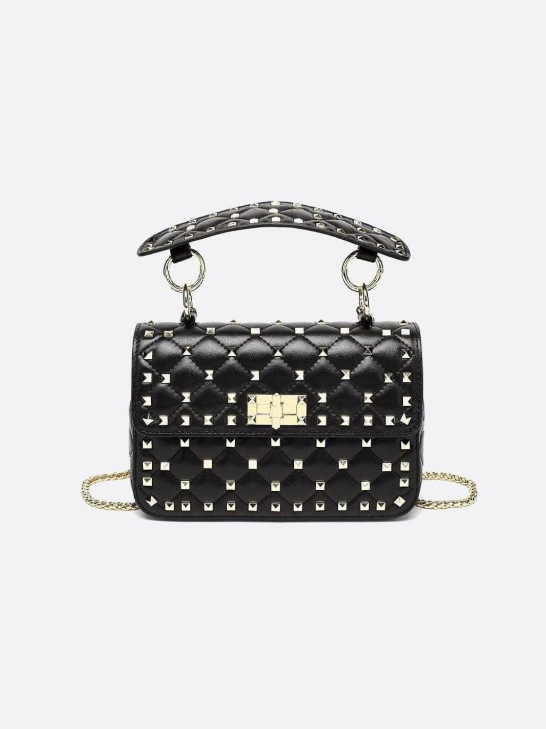 Black Studded Handbag