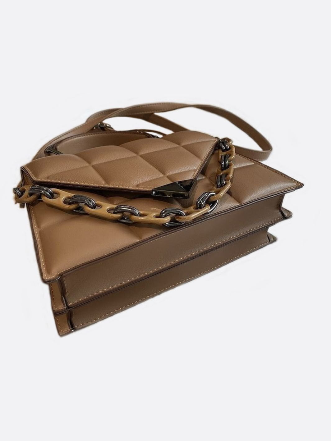 Quilted Vegan Leather Handbag