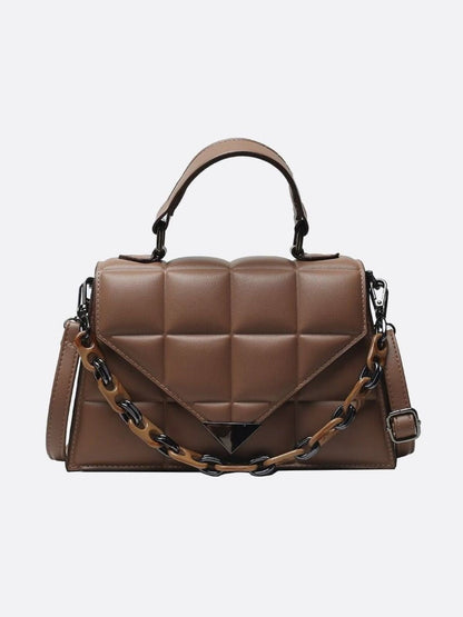Quilted Vegan Leather Handbag