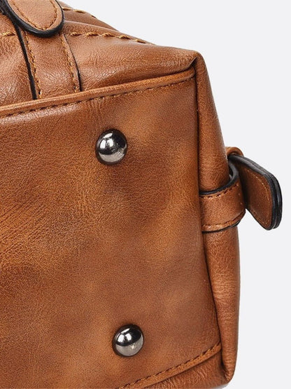 Retro Vegan Leather Handbag