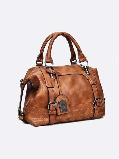 Retro Vegan Leather Handbag