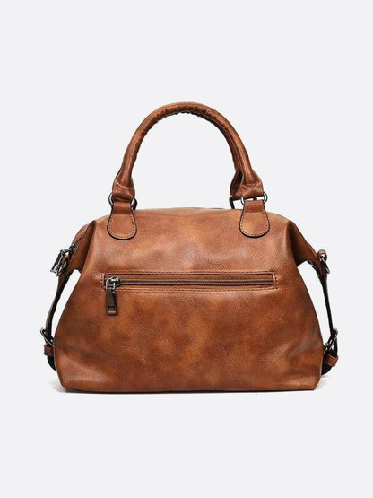 Retro Vegan Leather Handbag