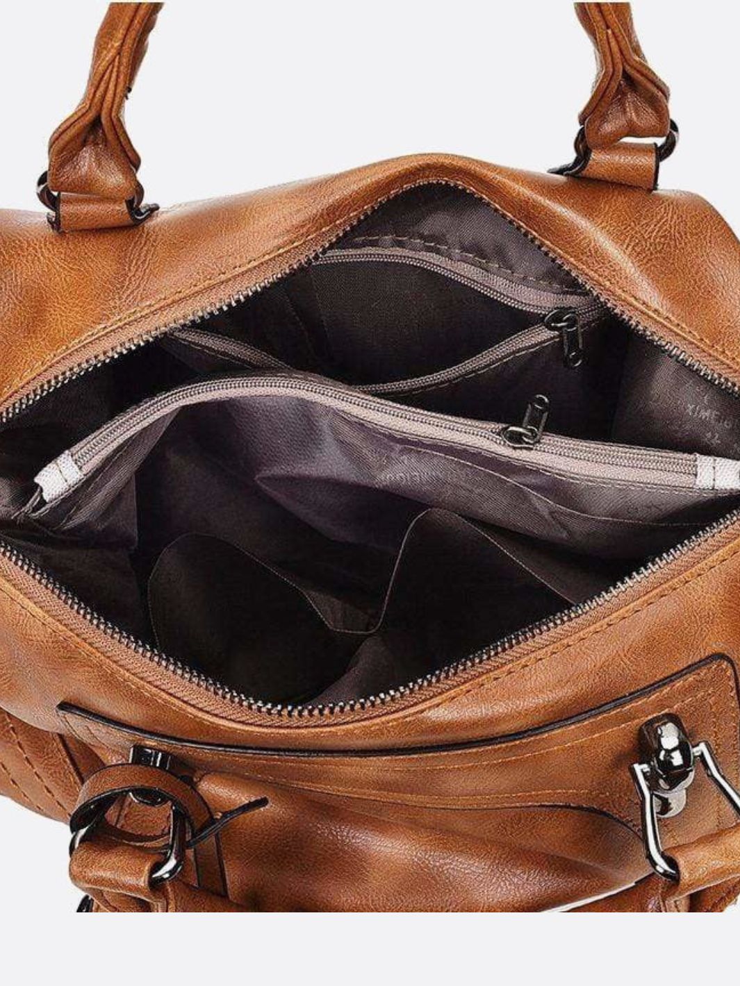 Retro Vegan Leather Handbag