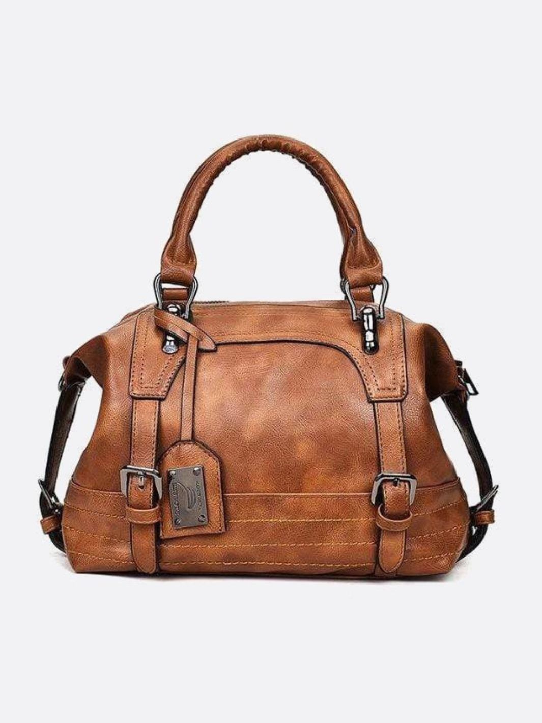 Retro Vegan Leather Handbag