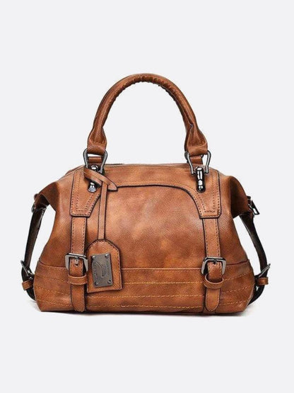 Retro Vegan Leather Handbag