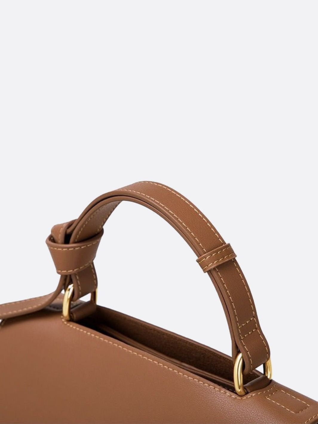 Trapeze Genuine Leather Handbag
