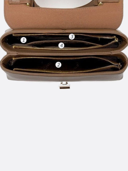 Trapeze Genuine Leather Handbag