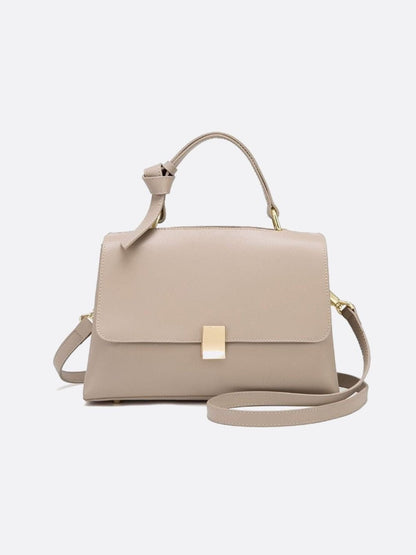 Trapeze Genuine Leather Handbag