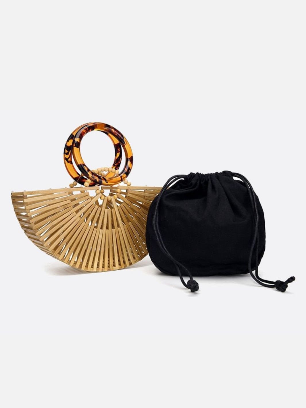 Half-moon bamboo handbag – TinyTote