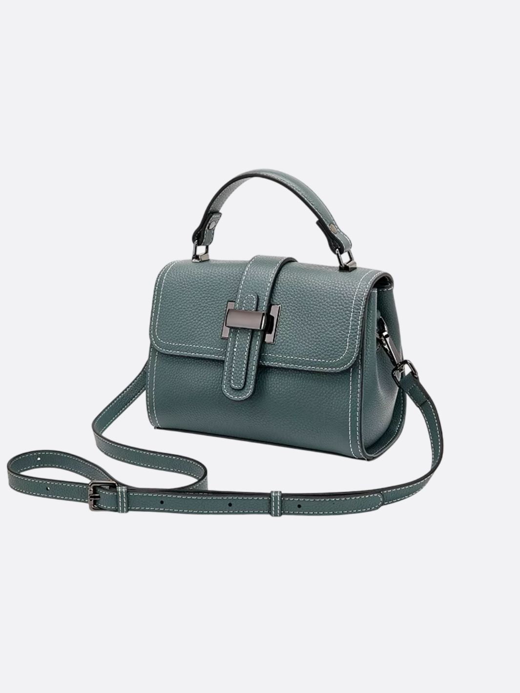 Convertible Leather Crossbody Handbag