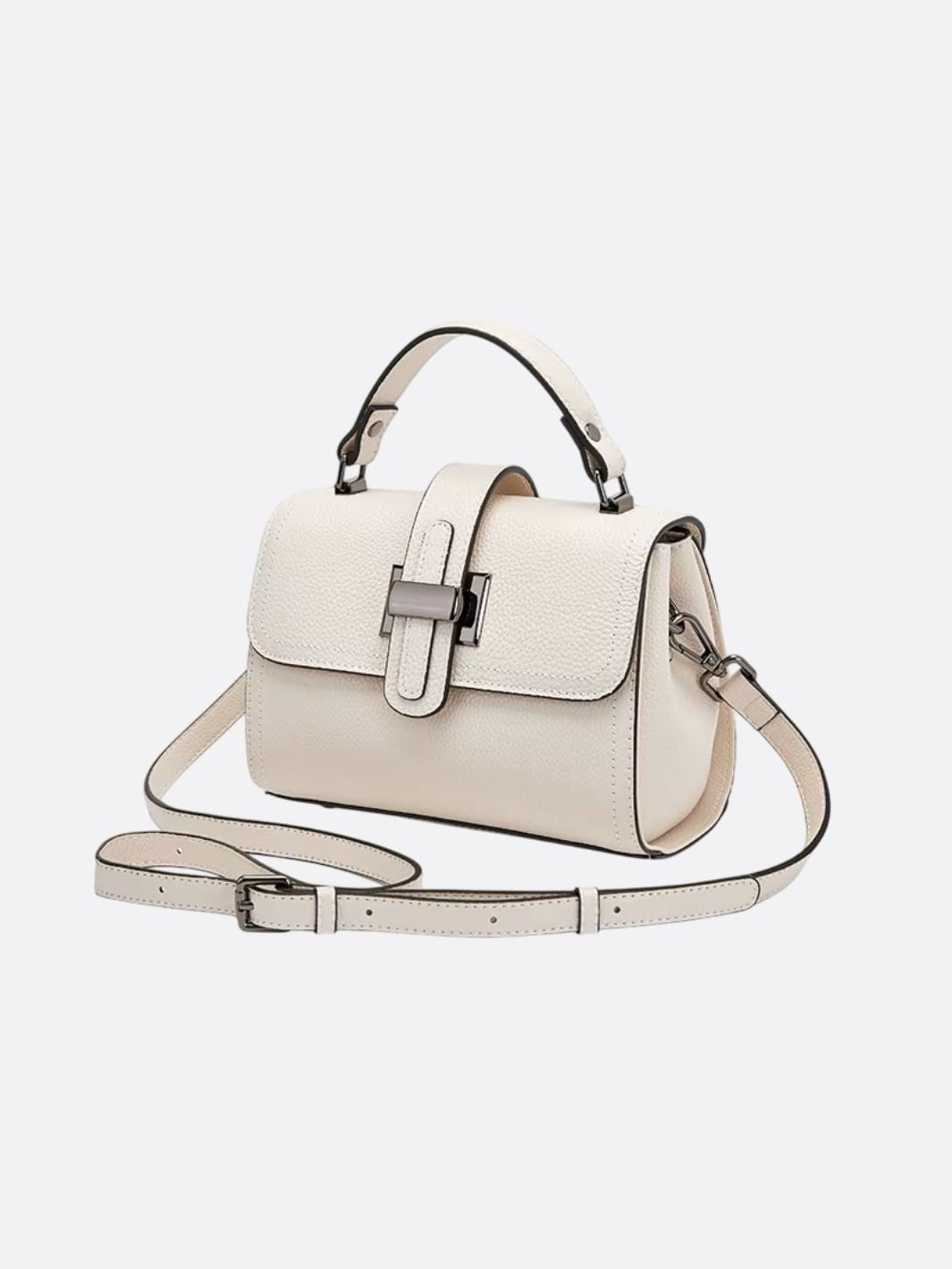 Convertible Leather Crossbody Handbag