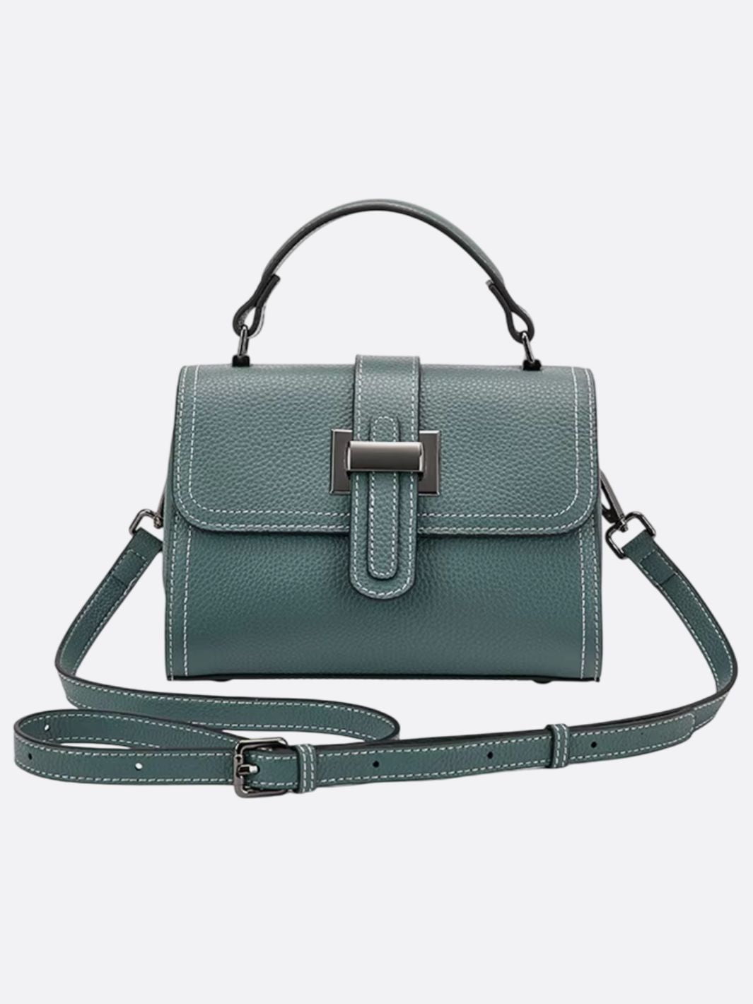 Convertible Leather Crossbody Handbag