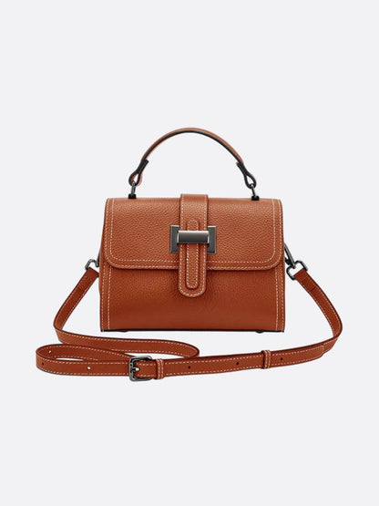 Convertible Leather Crossbody Handbag