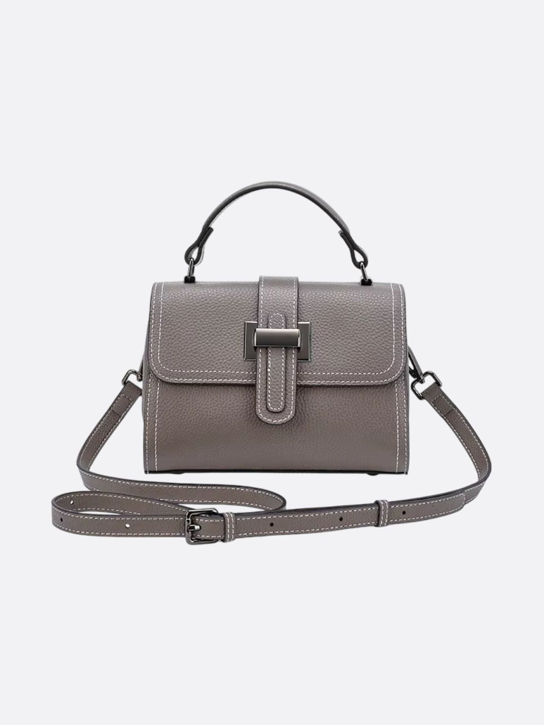 Convertible Leather Crossbody Handbag