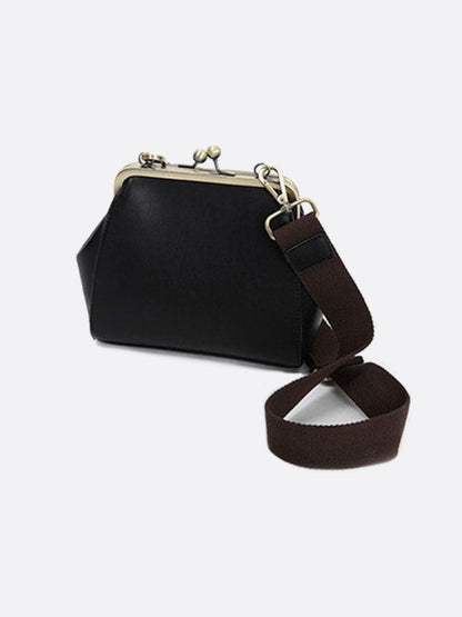 Vegan Leather Purse-Shaped Handbag