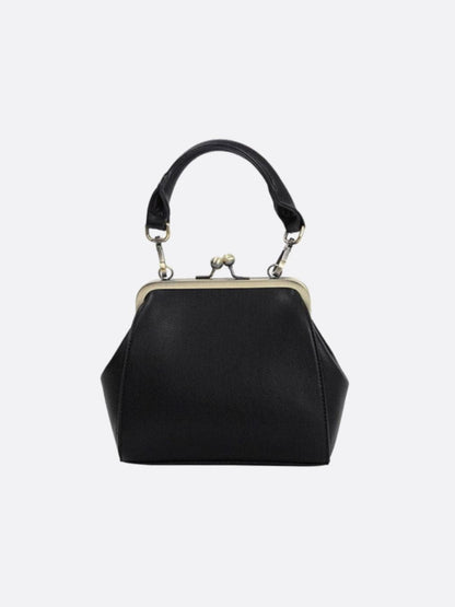 Vegan Leather Purse-Shaped Handbag