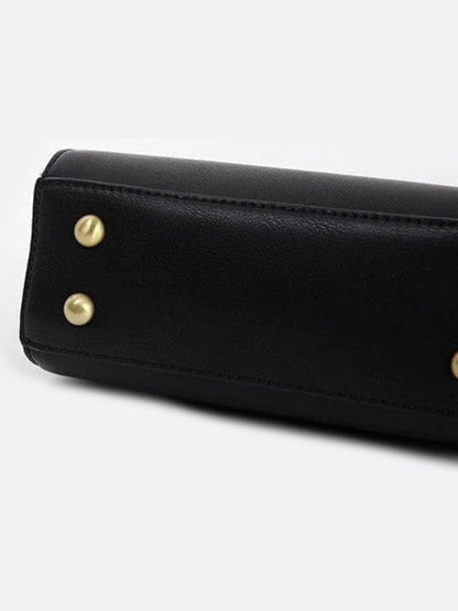 Vegan Leather Purse-Shaped Handbag