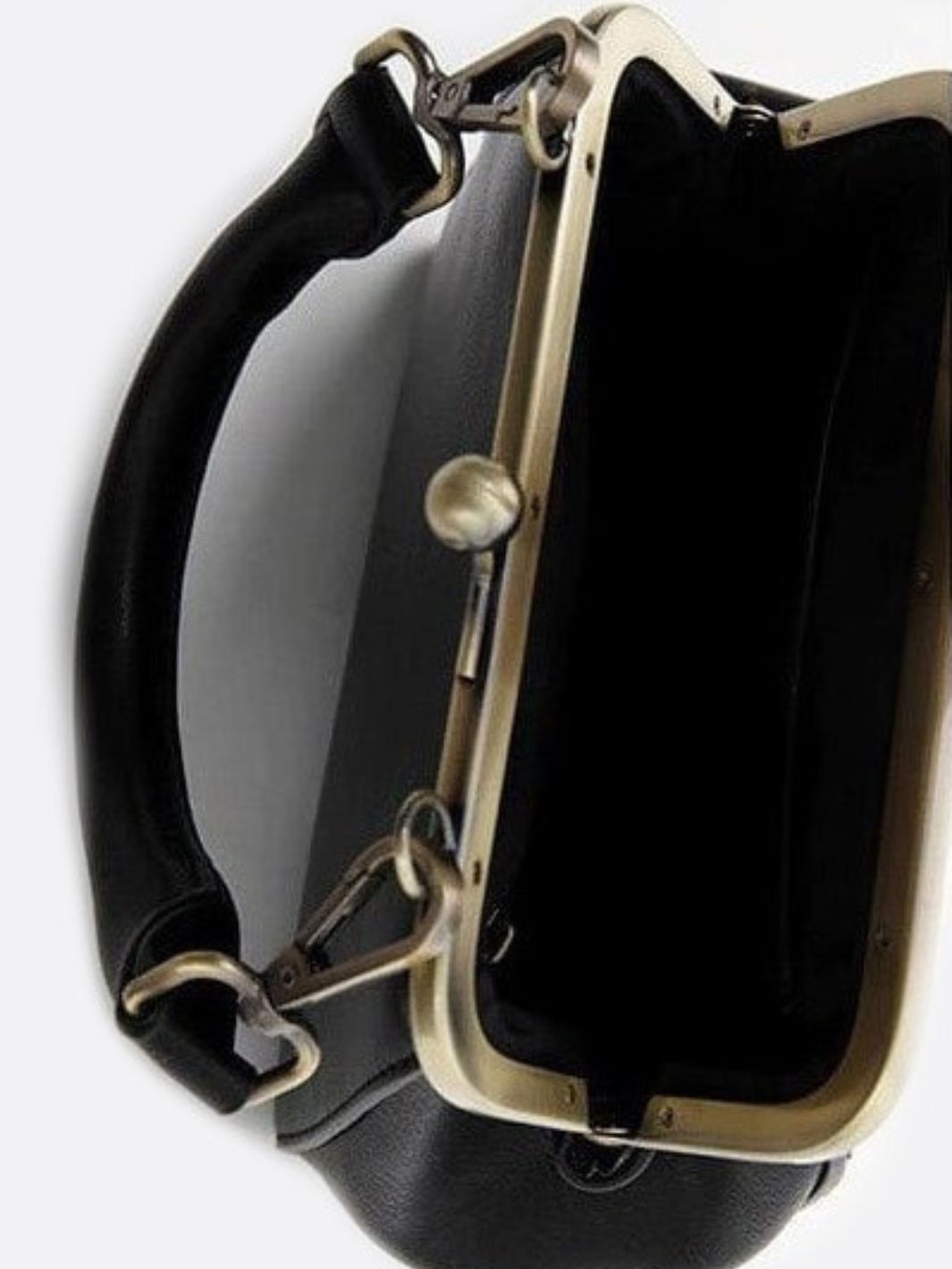 Vegan Leather Purse-Shaped Handbag