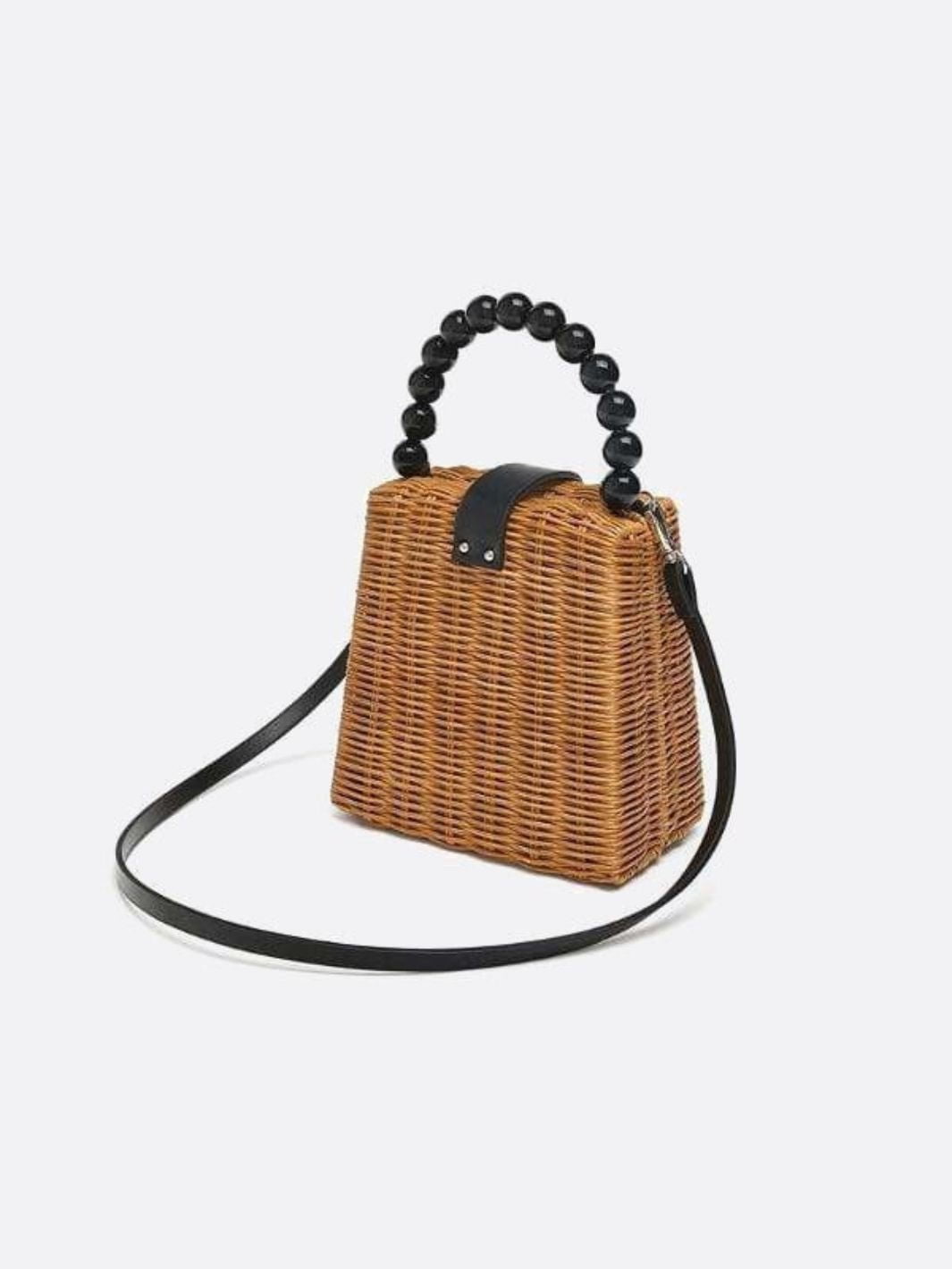 Rattan handbag