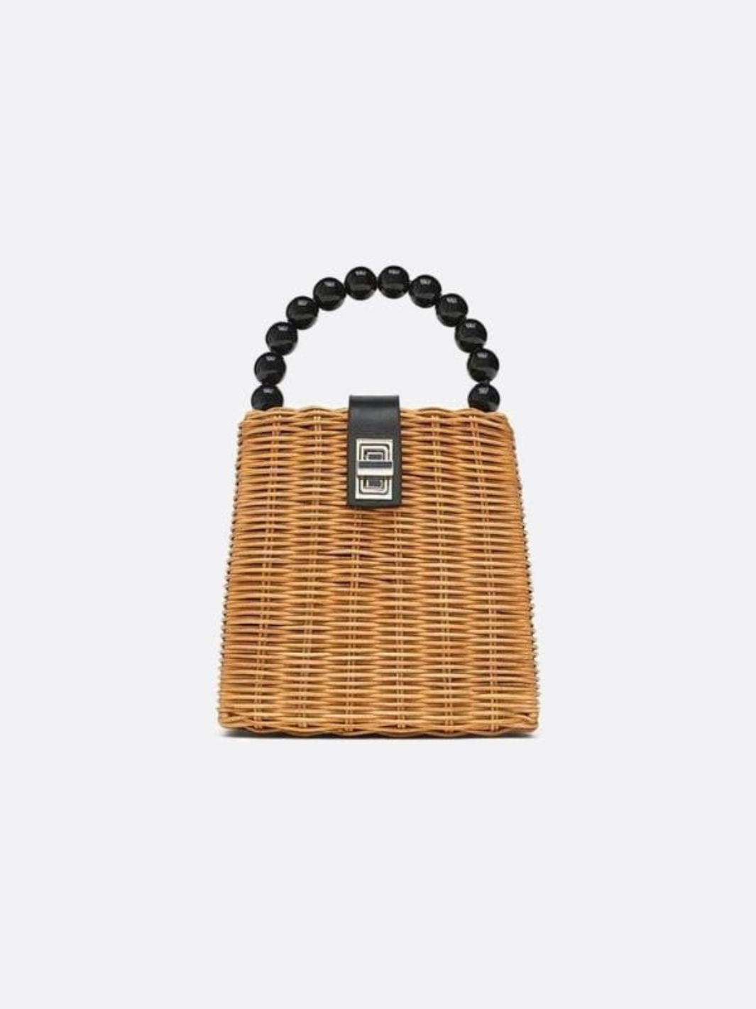 Rattan handbag