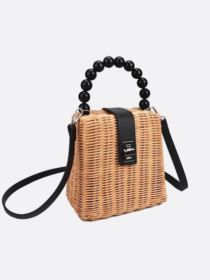Rattan handbag